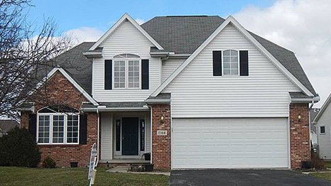 Exterior of a House With Brick Accents